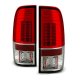 Ford F350 Super Duty 2008-2014 Red and Clear LED Tail Lights