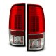 Ford F450 Super Duty 2008-2014 Red and Clear LED Tail Lights