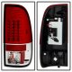 Ford F450 Super Duty 2008-2014 Red and Clear LED Tail Lights