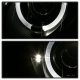 Mercedes Benz CLK 1998-2002 Black Dual Halo Projector Headlights