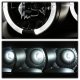 Ford F250 Super Duty 2008-2010 Black Dual Halo Projector Headlights