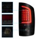 Dodge Ram 2500 2003-2006 Black Smoked Tube LED Tail Lights