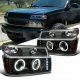 Chevy Colorado 2004-2012 Black Halo Projector Headlights and Bumper Lights