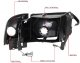 Dodge Ram 3500 1994-2001 Black Smoked Euro Headlights DRL Tube