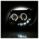 Toyota Tacoma 2005-2011 Black Smoked Dual Halo Projector Headlights LED