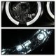 Toyota Tacoma 2005-2011 Black Smoked Dual Halo Projector Headlights LED