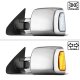 Toyota Sequoia 2008-2021 Chrome Towing Mirrors Smoked Switchback LED Sequential Signal