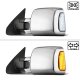 Toyota Sequoia 2008-2021 Chrome Power Folding Tow Mirrors Smoked Switchback LED Sequential Signal
