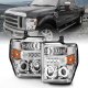 Ford F350 Super Duty 2008-2010 Clear Projector with Headlights Halo and LED