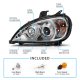 Freightliner Columbia 2005-2017 Clear Projector Headlights LED DRL