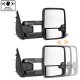 Dodge Ram 3500 2010-2018 Chrome Power Fold Tow Mirrors Clear LED Lights