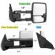 Dodge Ram 2500 2010-2018 White Power Fold Tow Mirrors Smoked LED Lights