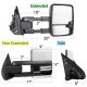 GMC Sierra 3500HD 2015-2019 Power Fold Towing Mirrors Cool White Plus