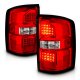 GMC Sierra 2500HD 2015-2018 Red LED Tail Lights