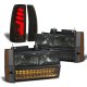 Chevy 3500 Pickup 1988-1993 Smoked Headlights LED DRL Custom Tube LED Tail Lights