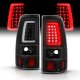 Chevy Silverado 2500 2003-2004 Black Tube LED Tail Lights