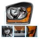 Dodge Durango 2004-2006 Black Euro Headlights