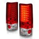 Chevy Astro 1985-2005 Red and Clear LED Tail Lights