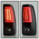 Chevy Silverado 1500HD 2003-2006 Black Smoked LED Tail Lights Tube