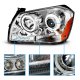 Dodge Magnum 2005-2007 Projector Headlights Chrome Halo LED