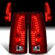 Chevy Tahoe 1995-1999 LED Tail Lights Red Clear