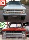 Chevy C10 Pickup 1980-1987 Color SMD Halo LED Headlights Kit Remote