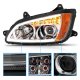 Kenworth T460 2016-2017 Clear Projector Headlights LED DRL