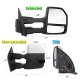 Ford F450 Super Duty 2008-2016 White Towing Mirrors Smoked LED Lights Power Heated