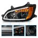 Kenworth T370 2008-2017 Black Projector Headlights LED DRL