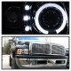 Dodge Ram 2500 1994-2001 Clear Halo Projector Headlights with LED