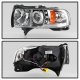 Dodge Ram 3500 1994-2001 Clear Halo Projector Headlights with LED