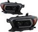 Toyota Tacoma SR 2016-2023 Black Smoked DRL Projector Headlights Dynamic Signal