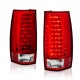 GMC Yukon Denali 2007-2013 Red and Clear LED Tail Lights