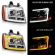 Chevy Avalanche 2007-2013 DRL Projector Headlights LED DRL Dynamic Signal