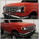 Ford Bronco 1987-1991 Black Euro Headlights