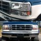 Ford Bronco 1992-1996 Clear Headlights and Bumper Lights Set