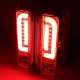 Ford F350 1989-1997 Chrome Tube LED Tail Lights