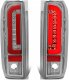 Ford F350 1989-1997 Chrome LED Tail Lights Red Tube