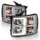 Chevy Silverado 3500HD  2007-2014 DRL Tube Projector Headlights