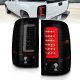 GMC Sierra 2500HD 2007-2014 Black Smoked LED Tail Lights Tube