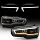 Mitsubishi Lancer 2008-2017 Black Projector Headlights LED DRL Dynamic Signal