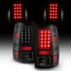 Dodge Ram 3500 2013-2018 Midnight Black LED Tail Lights P-Series