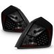 Nissan Altima Sedan 2007-2012 Black Smoked LED Tail Lights