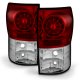 Toyota Tundra 2007-2013 Red and Clear Ring LED Tail Lights