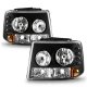 Chevy Suburban 2000-2006 Black Headlights and Bumper Lights Conversion with LED