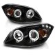 Pontiac Pursuit 2005-2006 Projector Headlights Black Halo LED