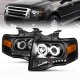 Ford Expedition 2007-2014 Projector Headlights Black Halo LED