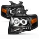 Ford Expedition 2007-2014 Projector Headlights Black Halo LED