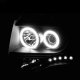 Ford Expedition 2007-2014 Projector Headlights Black Halo LED