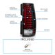 GMC Yukon Denali 2007-2013 Black LED Tail Lights